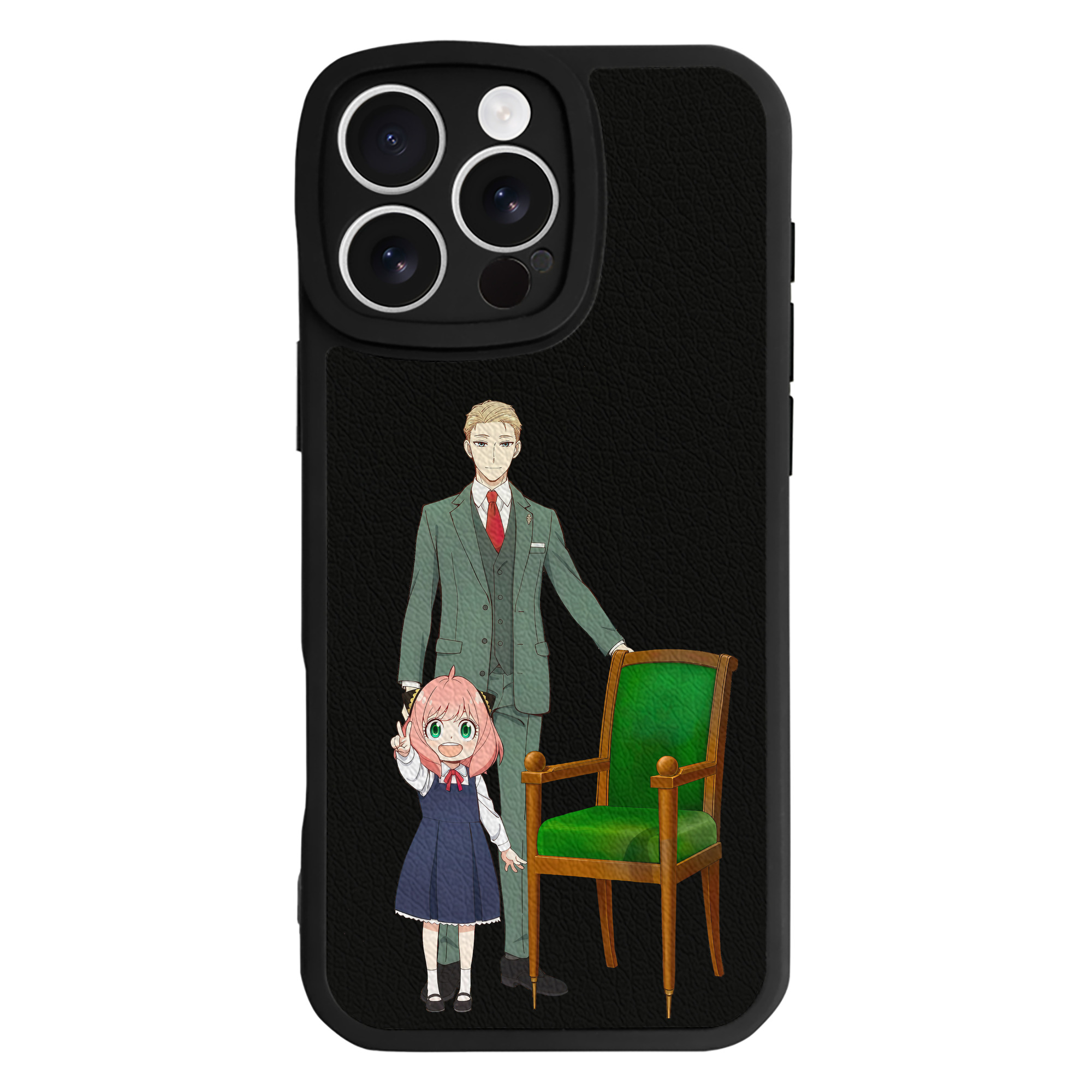 （画像用） SPY×FAMILY间谍家家酒 【iPhone 16シリーズ対応】シリコンスマホケース（レザー調） 材質：シリコン